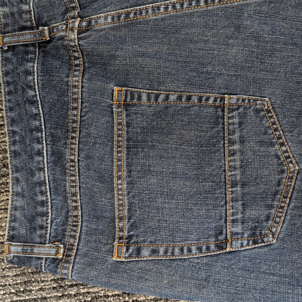 Sun + Stone Patch Jeans Men's Relaxed Fit Med Wash 38x32 - Picture 11 of 13